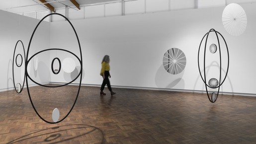 Installation view Lisa Sammut, ‘Radial Sign’, 2023, Goulburn Regional Art Gallery. Photograph: Silversalt Photography.