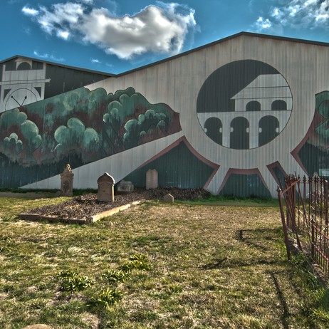 Fran Ifould, The Big Picture, acrylic on Colourbond corrugated iron