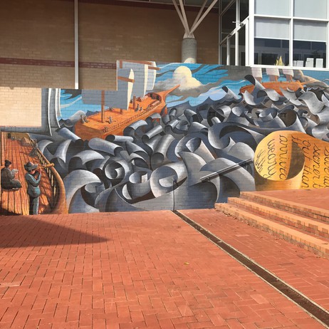 Rudy Kistler, Mural, acrylic on brick