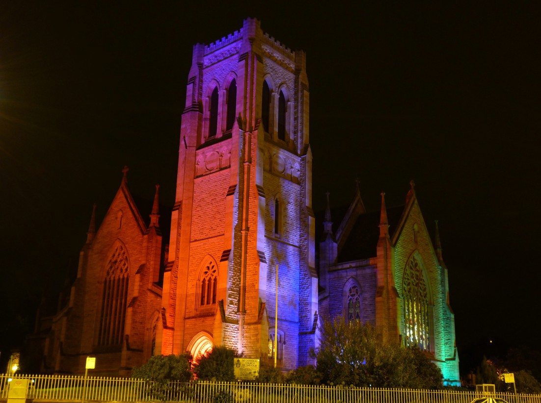 Light Projection St Saviour's Cathedral